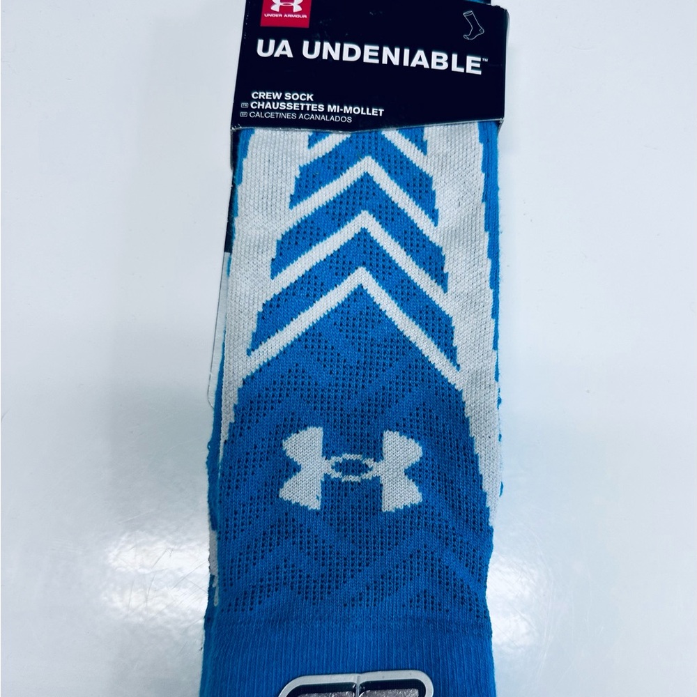 Under Armour men’s large BNWT Steph Curry blue basketball socks